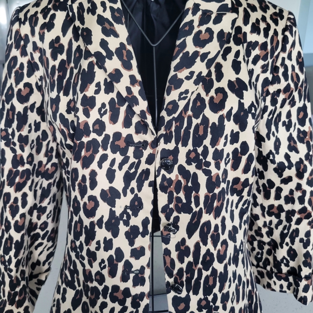 Leopard Print Women's Blazer